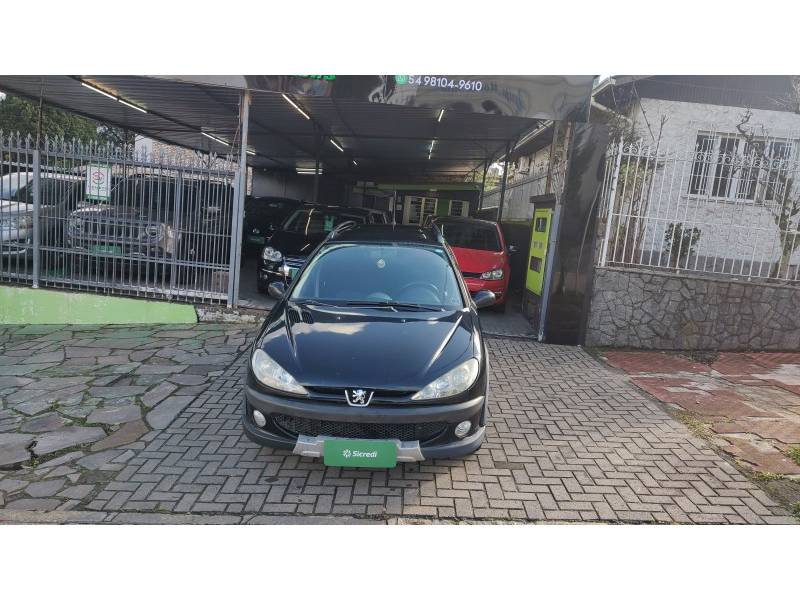 PEUGEOT - 206 - 2007/2008 - Preta - R$ 20.900,00